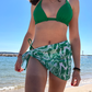 maillot de bain trois pièce modèle indigo vert porté