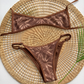 Modèle 2 pièces Acajou marron  sur support